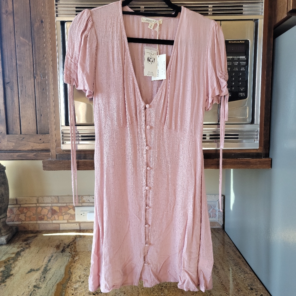 Pink sun dress size m